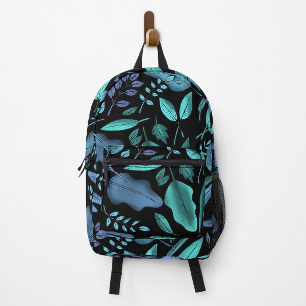 Item preview, Blues Metallic Fall Autumn Leaves on a Transparent Background. Richly Colored Pattern for Fall. designed and sold by UrTops.