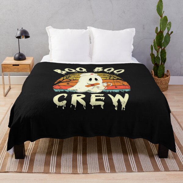Item preview, Boo Boo Crew Ghost Nurse Retro Halloween Nursing RN designed and sold by CreativeGift.