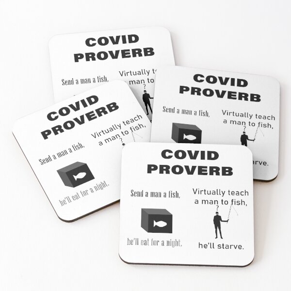 Item preview, COVID fishing proverb designed and sold by LeatherBound.