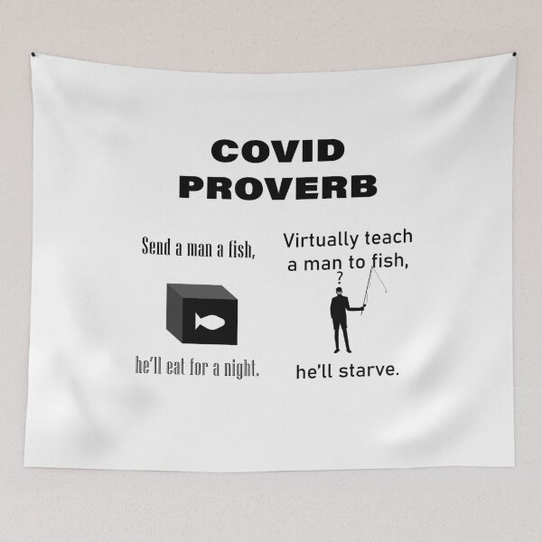 Item preview, COVID fishing proverb designed and sold by LeatherBound.