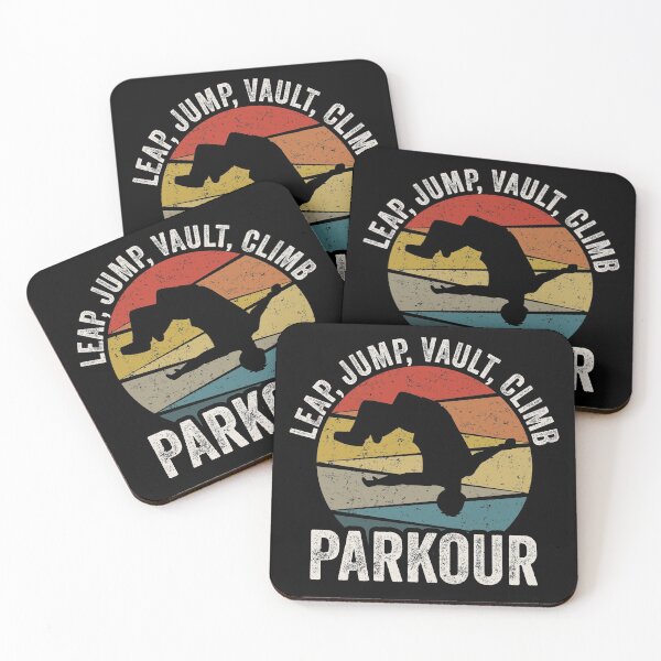 Artikelvorschau, Parkour Retro Vintage Sprung Sprung Gewölbe klettern entworfen und verkauft von inkedtee.