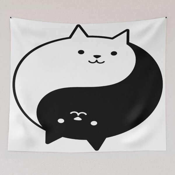 Item preview, Cat Yin Yang designed and sold by TrueTrippyArts.