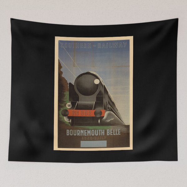 Item preview, Bournemouth Bele retro poster designed and sold by CorasPosters.