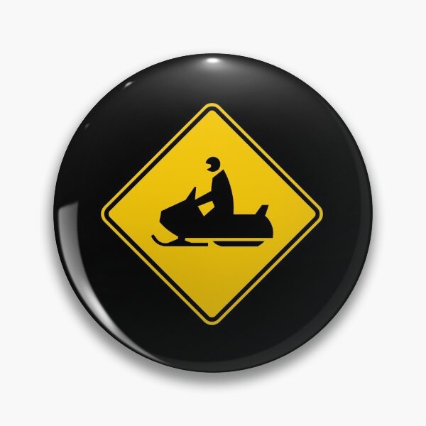 Item preview, Snowmobile sign crossing - Road Signs designed and sold by Qrhoo.