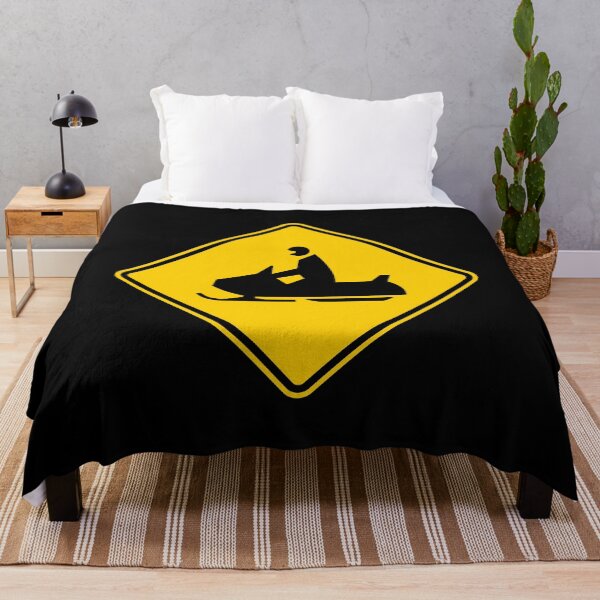 Item preview, Snowmobile sign crossing - Road Signs designed and sold by Qrhoo.