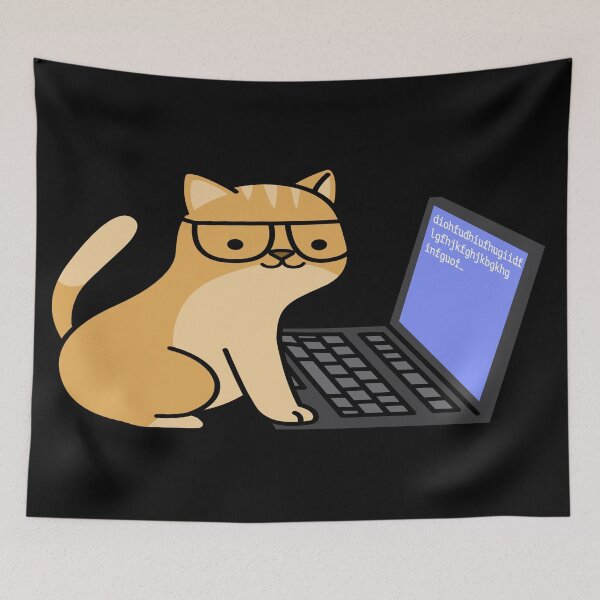 Item preview,  Cat Laptop designed and sold by TrueTrippyArts.