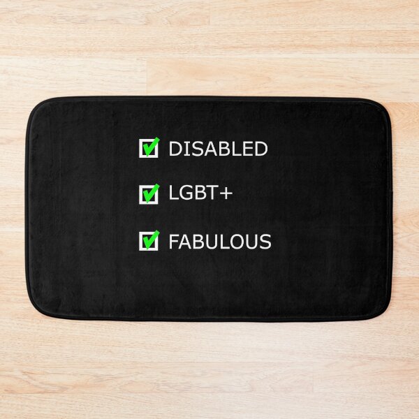 Item preview, DISABLED LGBT+ FABULOUS designed and sold by uniqueitems.