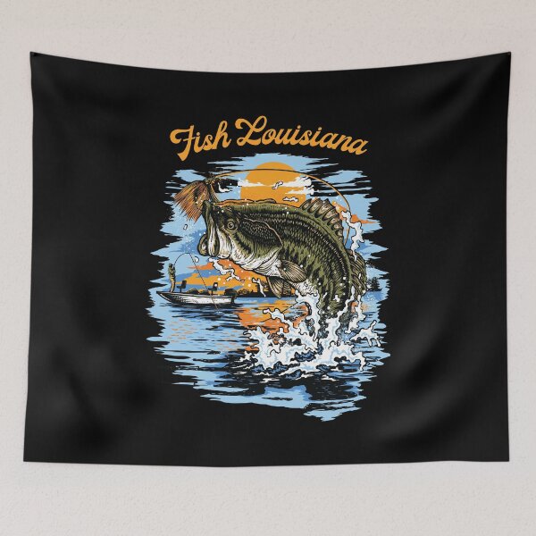 Item preview, Largemouth Bass Fishing Graphic print | Fish Louisiana product designed and sold by jakehughes2015.