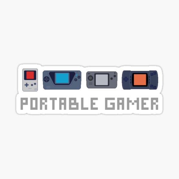 Retro Portable Gamer Sticker