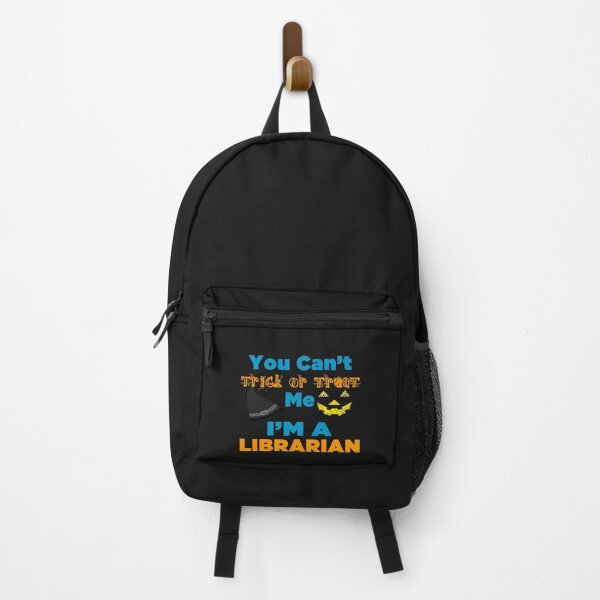 Item preview, You Can't Trick Or Treat Me, I'M A Librarian - Funny Witch Hat And Pumpkin Mouth Gift Ideas designed and sold by leo121687.