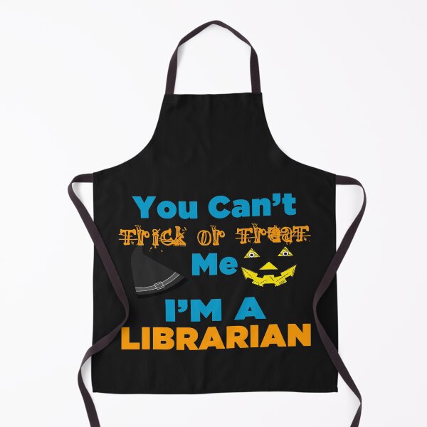 Item preview, You Can't Trick Or Treat Me, I'M A Librarian - Funny Witch Hat And Pumpkin Mouth Gift Ideas designed and sold by leo121687.