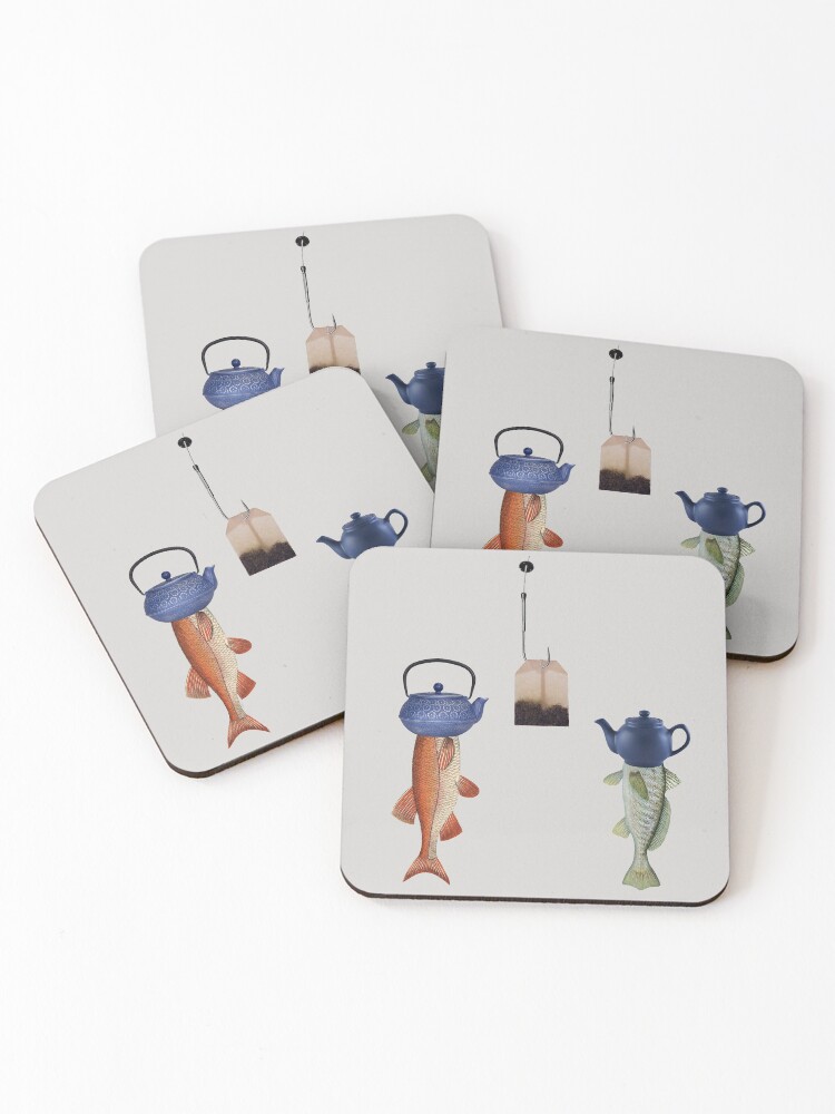 Thumbnail 1 of 5, Coasters (Set of 4), "I Thought It Was A Tea Room" designed and sold by Vesperalia.