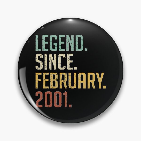 Item preview, Legend Since February 2001 20th Birthday Gift 20 Years Old Vintage February 2001 designed and sold by Takatv.