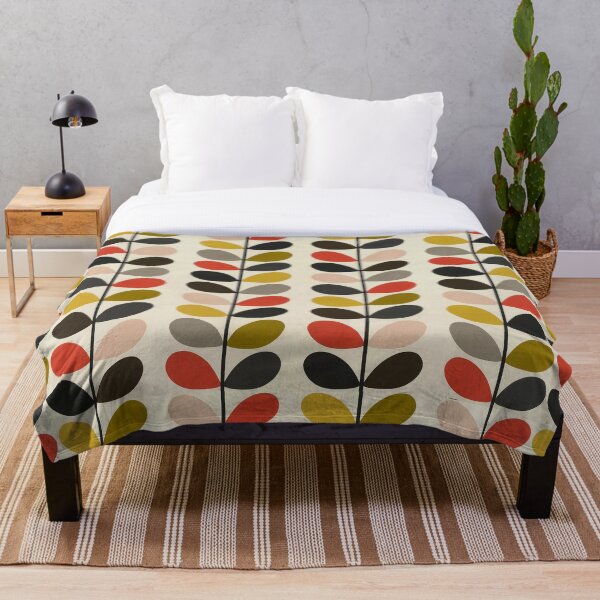 orla kiely Multi Stem Throw Blanket