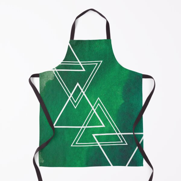 Item preview, Green Geometric Watercolour Triangles designed and sold by Ashstone23.