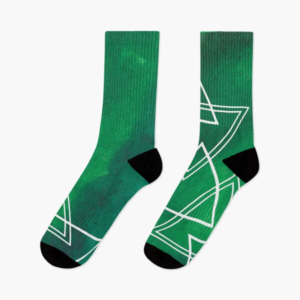 Item preview, Green Geometric Watercolour Triangles designed and sold by Ashstone23.