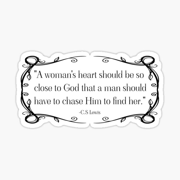 Item preview, C.S Lewis - A woman's heart designed and sold by 21stCsaints.