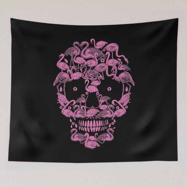 Item preview, Pink Skull Flamigos  designed and sold by HerbertFerguson.
