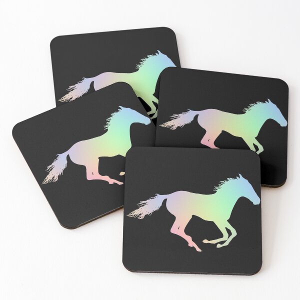 Artikelvorschau, Regenbogen-Laufpferd-Silhouette entworfen und verkauft von karwilberevivalcollection.