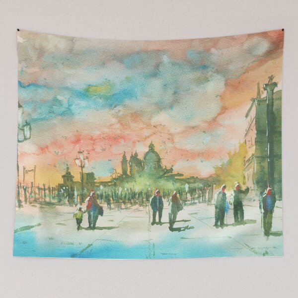 Item preview, Venice Sunset - Outside St. Mark's Square designed and sold by darrenyeoart.