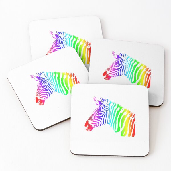 Artikelvorschau, Regenbogenzebrakopf afrikanische Tiergrafik entworfen und verkauft von SpookshowDesign.
