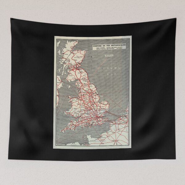 Item preview, Chemins de Fer Britanniques retro poster designed and sold by CorasPosters.