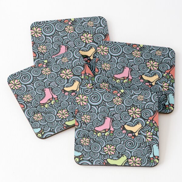 Item preview, Retro Roller Skates - Summer Palette designed and sold by Sketchbook Designs.