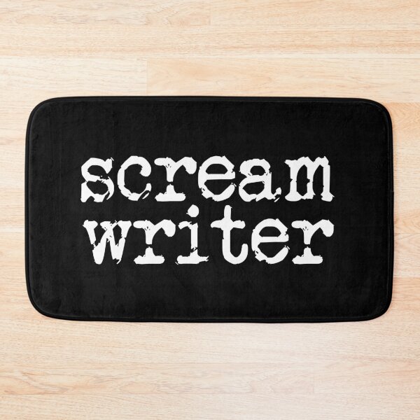 Item preview, scream writer in white designed and sold by TeaRoseWriter.