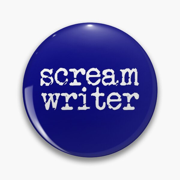 Item preview, scream writer in white designed and sold by TeaRoseWriter.