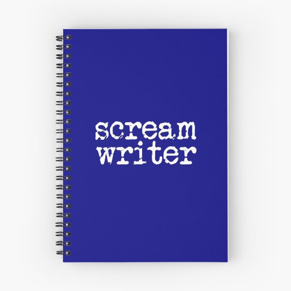 Item preview, scream writer in white designed and sold by TeaRoseWriter.