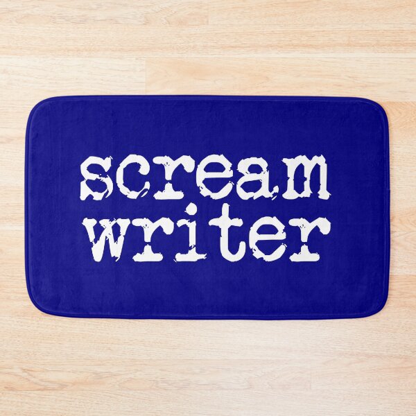 Item preview, scream writer in white designed and sold by TeaRoseWriter.
