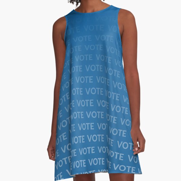 VOTE VOTE VOTE - blue A-Line Dress
