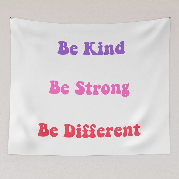 Item preview, Be Kind Be Strong Be Different Pink designed and sold by hashntoast.