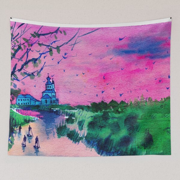 Item preview, Copy of  Kamenka River, Suzdal Russia - Vladimir Oblast (Original Painting) designed and sold by darrenyeoart.