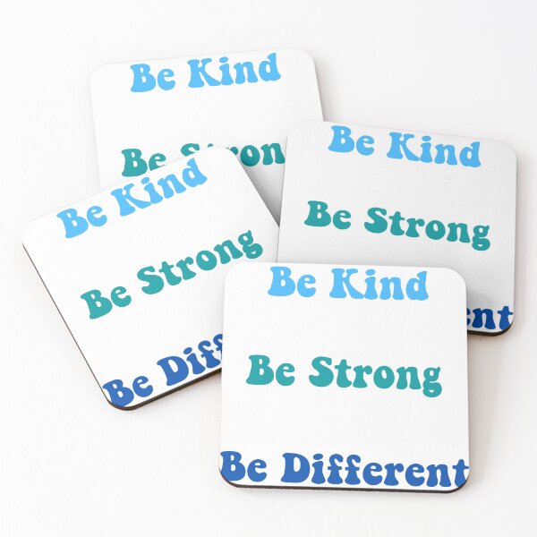 Item preview, Be Kind Be Strong Be Different Blue designed and sold by hashntoast.