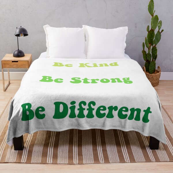 Item preview, Be Kind Be Strong Be Different Green designed and sold by hashntoast.