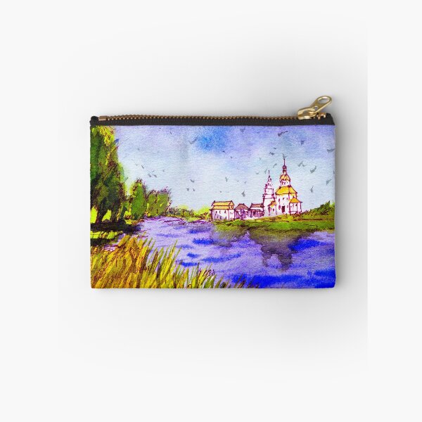 Item preview, Kamenka River Church, Suzdal Russia - Vladimir Oblast (Original Painting) designed and sold by darrenyeoart.