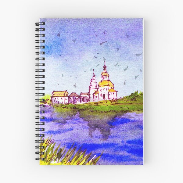Item preview, Kamenka River Church, Suzdal Russia - Vladimir Oblast (Original Painting) designed and sold by darrenyeoart.