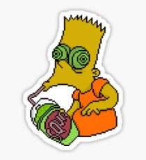 Bart tripping Sticker