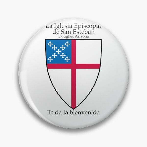 Aperçu de l'œuvre La Iglesia Episcopal de San Esteban, Douglas Arizona - Le bouclier de l'Église épiscopale # 1 Texte clair créée et vendue par litmusician.