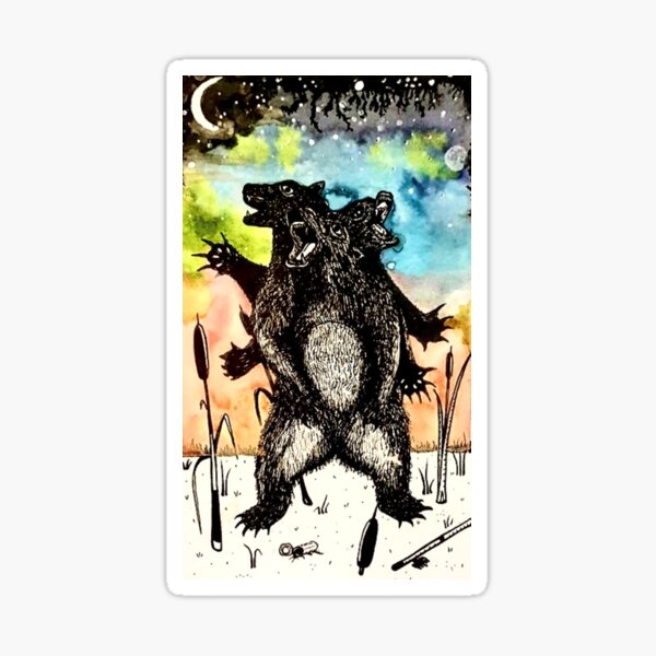 Alien Bear Sticker