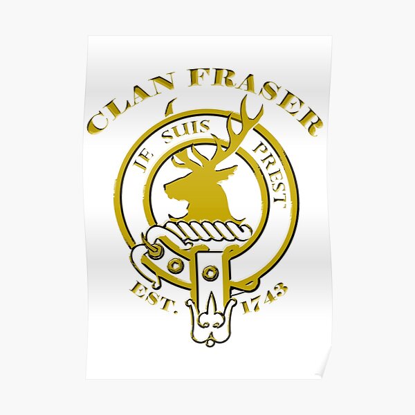 Je Suis Prest Outlander Jamie Fraser Poster