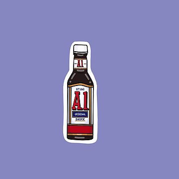 A1 Steak sauce  Sticker for Sale by dietsprite