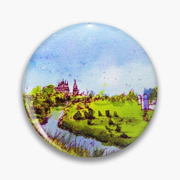 Item preview, Kamenka River 2, Suzdal Russia - Vladimir Oblast (Original Painting) designed and sold by darrenyeoart.