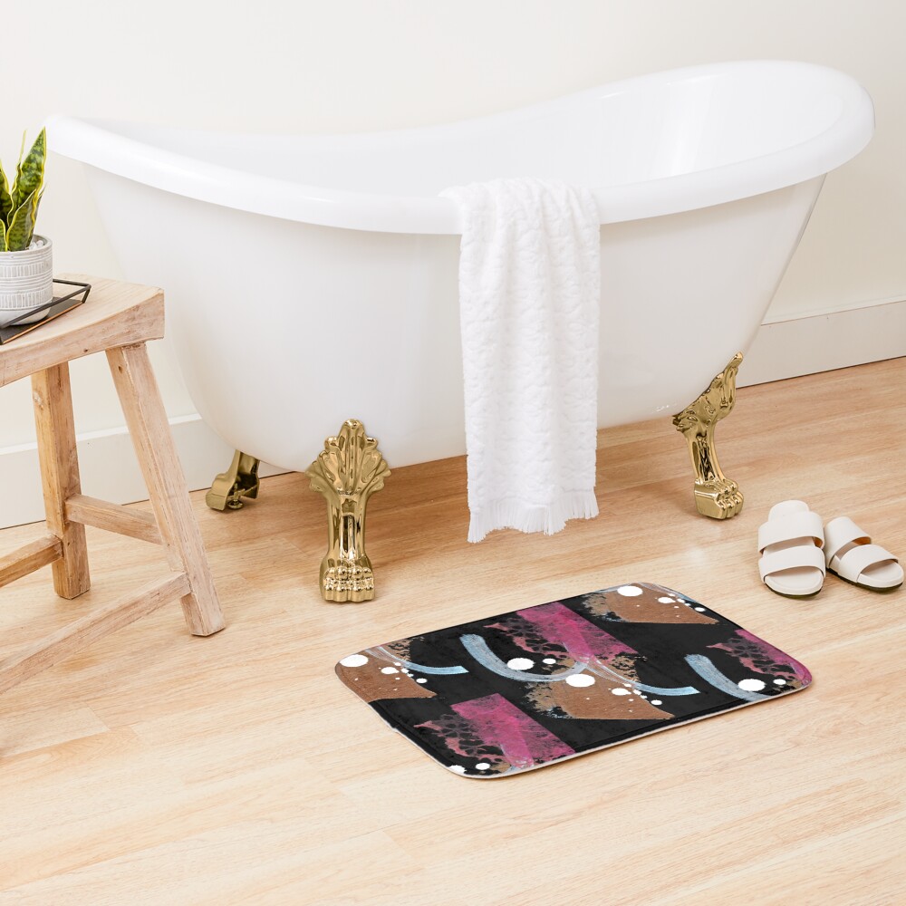 Pink Shadow II Bath Mat