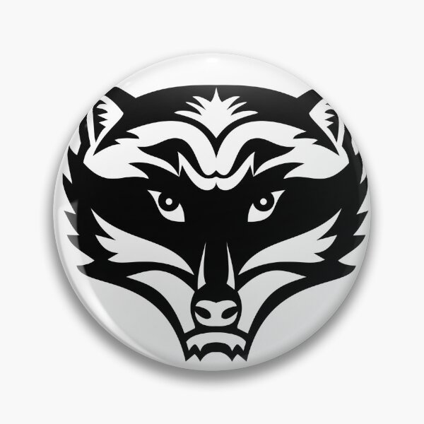 Item preview, Head of an Angry North American Raccoon Front View Mascot Black and White designed and sold by patrimonio.