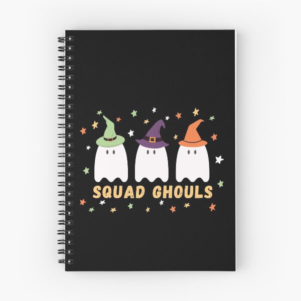 Item preview, Squad Ghouls Halloween Ghosts in Witch's Hats designed and sold by Jennifer Church.