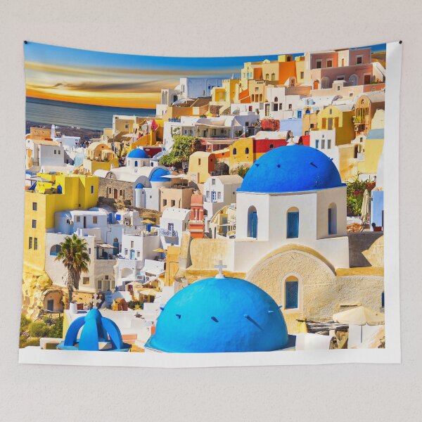 Item preview, Jigsaw Puzzle Oia Santorini Sunset in the Greek Aegean islands 1000 piece Adults designed and sold by StickerArtwork.