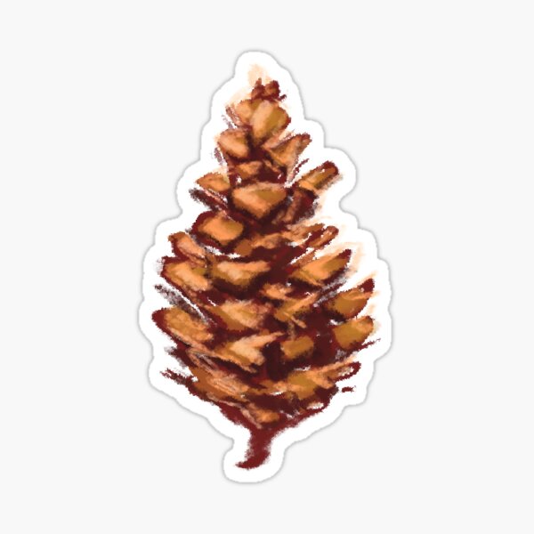 Pinecone Sticker
