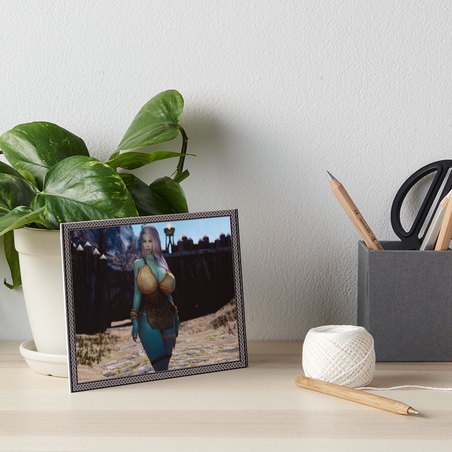 "Buxom Wench Salla ( Naked big boobs girls ) NSFW" Art Board Print for